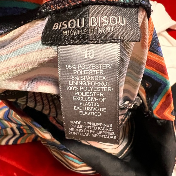 Bisou Bisou Orange Black High Low Sundress - Picture 8 of 9